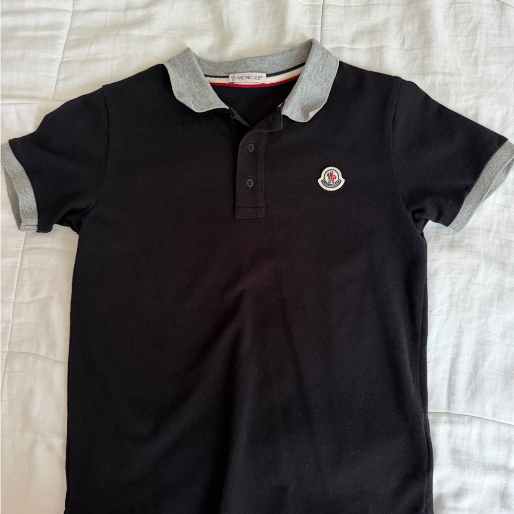 Boys Moncler polo t shirt size 12